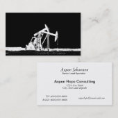 Carte De Visite Doubles dispositifs de pompage d'huile (Devant / Derrière)