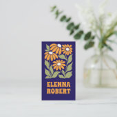 carte de visite douce tournesol groovy (Debout devant)