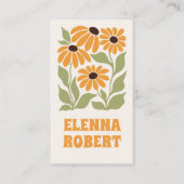 carte de visite douce tournesol groovy (Devant)