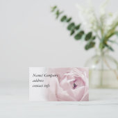 Carte De Visite Doucement rose de rose (Debout devant)