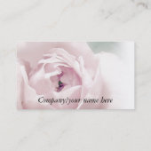 Carte De Visite Doucement rose de rose (Dos)