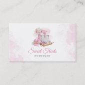 Carte De Visite Douceur Rose Bakery  (Devant)