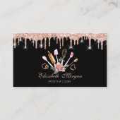 Carte De Visite Douceurs, Rose Gold Drives Boulangerie Outils Rose (Devant)