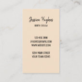 Carte de visite Doula (Dos)