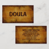 Carte de visite Doula Antique (Devant / Derrière)