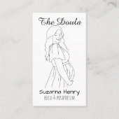 Carte De Visite Doula Birth Post-partum Grossesse Whimsical (Devant)