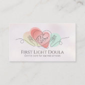 Carte De Visite Doula - Entraîneur de naissance - sage-femme - Art (Devant)