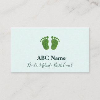 Carte De Visite Doula et entraîneur de naissance
