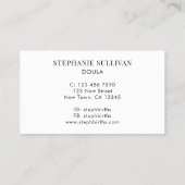 Carte De Visite Doula Floral (Dos)