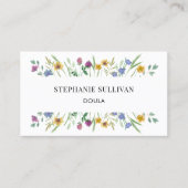 Carte De Visite Doula Floral (Devant)