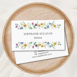 Carte De Visite Doula Floral