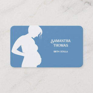 Carte De Visite Doula Lactation Blue