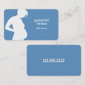 Carte De Visite Doula Lactation Blue (Devant / Derrière)