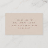 Carte De Visite Doula Midwoman Birthing Coach Mains et bébé bébé (Dos)