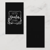 Carte De Visite Doula, petite-mère et bébé catcher (Devant / Derrière)