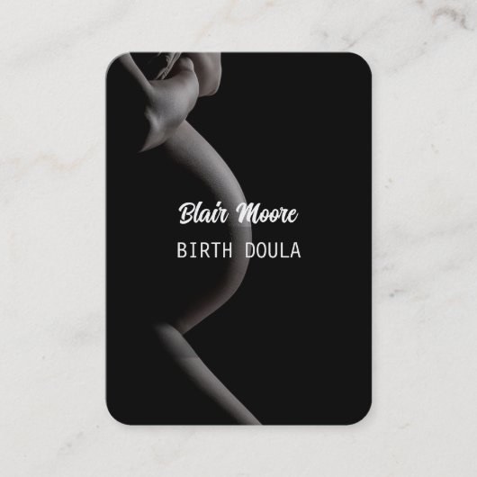 Carte De Visite Doula sage-femme expérimentée (Devant)