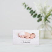Carte De Visite Doula Services Photo bébé (Debout devant)