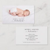 Carte De Visite Doula Services Photo bébé (Devant / Derrière)