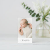 Carte De Visite Doula Services Photo bébé (Debout devant)
