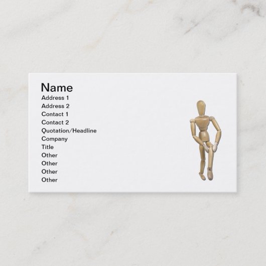 Carte De Visite Douleur de genou (Devant)