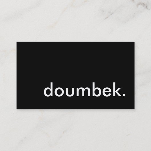 Carte De Visite doumbek (Devant)