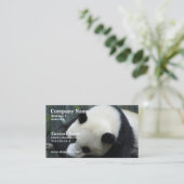 Carte de visite d'ours panda (Debout devant)
