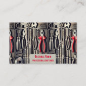 Carte de visite d'outil - avec pinces rouges (Devant)