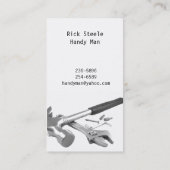 Carte de visite d'outils (Dos)