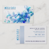 Carte de visite d'outre-mer de lis (Devant / Derrière)