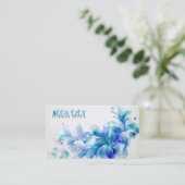 Carte de visite d'outre-mer de lis (Debout devant)