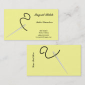 Carte de visite d'ouvrière couturière (Devant / Derrière)