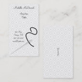 Carte de visite d'ouvrière couturière (Devant / Derrière)