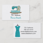 Carte de visite d'ouvrière couturière (Devant / Derrière)