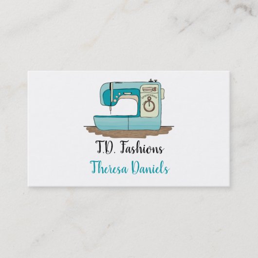 Carte de visite d'ouvrière couturière (Devant)