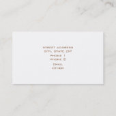 Carte de visite d'ouvrière couturière - coussin de (Dos)