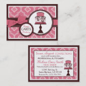 Carte de visite doux de gâteau (Devant / Derrière)