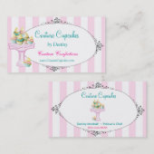 Carte de visite doux de petits gâteaux de couture (Devant / Derrière)