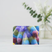 Carte de visite doux de sucrerie de coton (Debout devant)