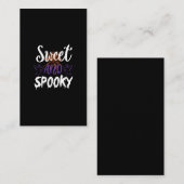 Carte De Visite doux et éffrayant (Devant / Derrière)