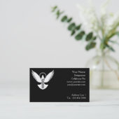 Carte De Visite Dove avec clé (Debout devant)