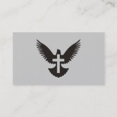 Carte De Visite Dove avec croix (Dos)