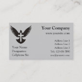 Carte De Visite Dove avec croix (Devant)