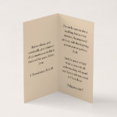 Carte De Visite Dove avec croix rouge et beige Vertical replié (Intérieur)