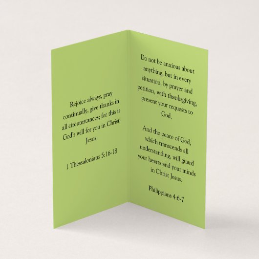 Carte De Visite Dove avec Cross Forest Green Vertical Foltical (Intérieur)