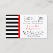 Carte de visite Dove on Stripes (Dos)