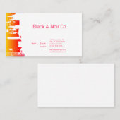 Carte De Visite Downtown Silhouette Architect (Devant / Derrière)