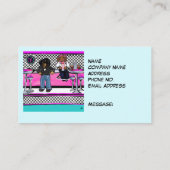 Carte De Visite Doxie Rock et Roll (Dos)