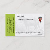 Carte De Visite Dr Oberle (Dos)