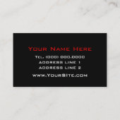 carte de visite Drag Queens Femme imitatrice (Dos)