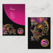 Carte De Visite DRAGO GEM STONE MONOGRAM AAMÉthyste rose noire (Devant / Derrière)